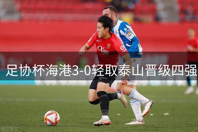 足协杯海港3-0轻取泰山晋级四强，刘祝润杨希表现抢眼